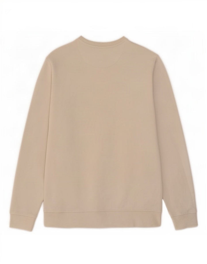 Lyle & Scott Felpa da uomo Maglione in cotone bianco sporco medio