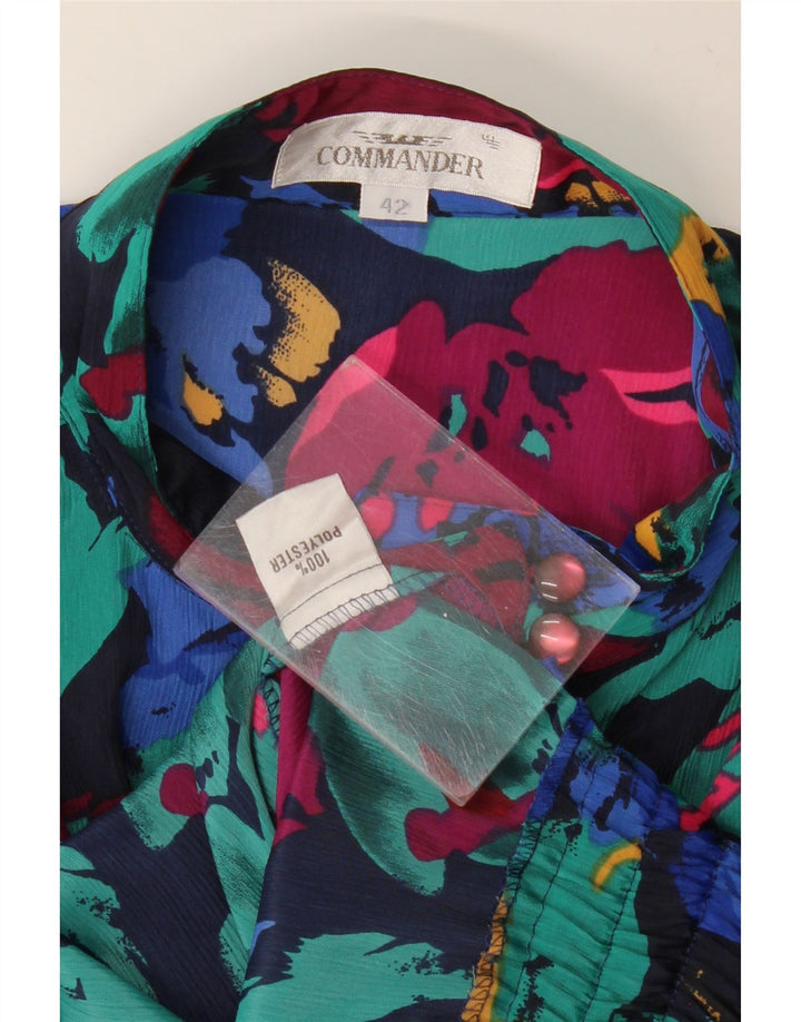 COMMANDER Camicia corta da donna Camicetta EU 42 Grande floreale multicolore