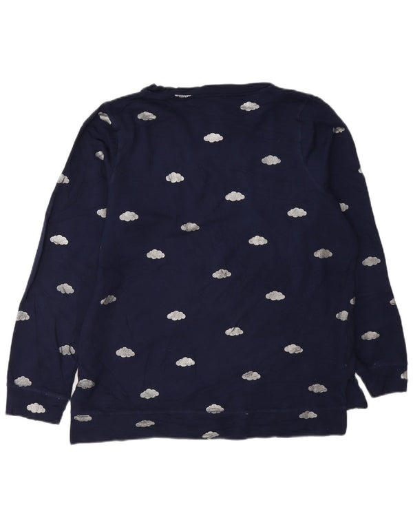 Felpa oversize con grafica da donna Oasis UK 10 Small Blu Navy