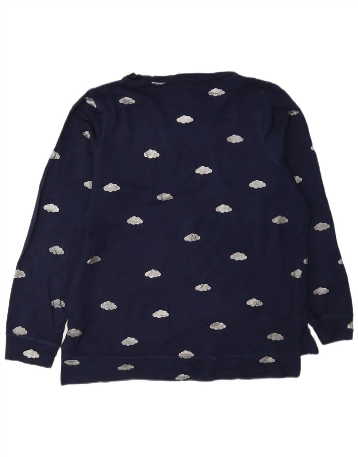 Felpa oversize con grafica da donna Oasis UK 10 Small Blu Navy