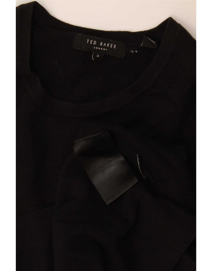 Maglione maglione girocollo da uomo Ted Baker taglia 3 medio nero