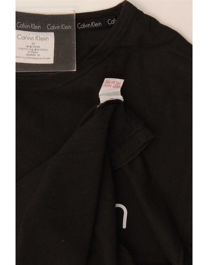 Maglietta grafica da uomo Calvin Klein Top nera media
