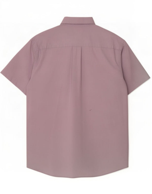Camicia a maniche corte da uomo Nautica taglia 16 grande cotone viola