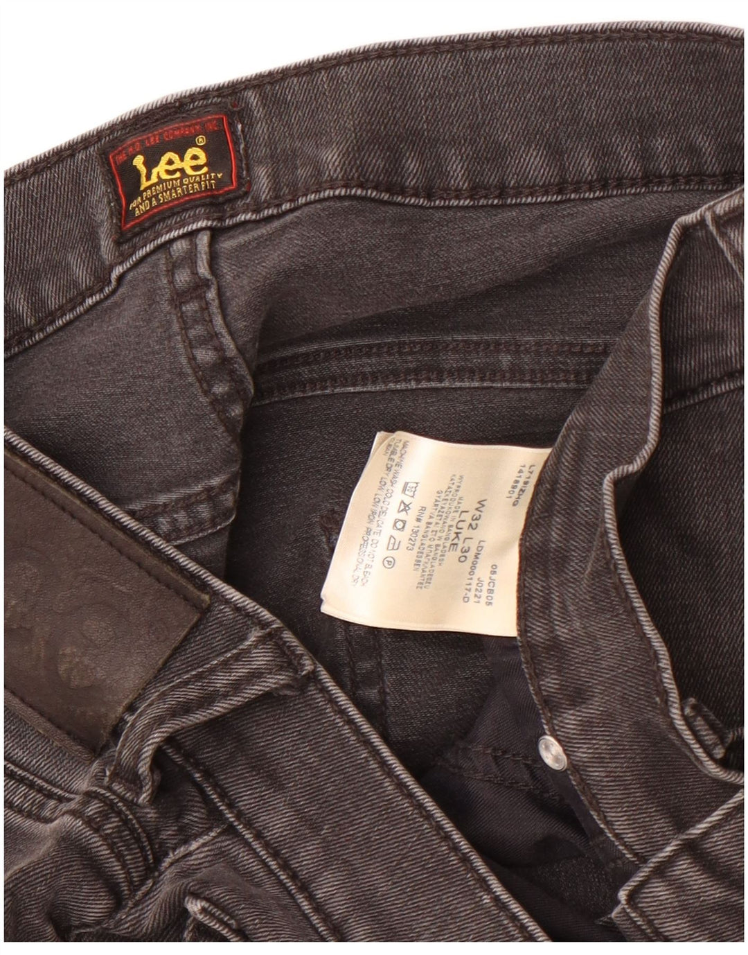 Jeans Lee Luke Slim da uomo W32 L30 in cotone grigio