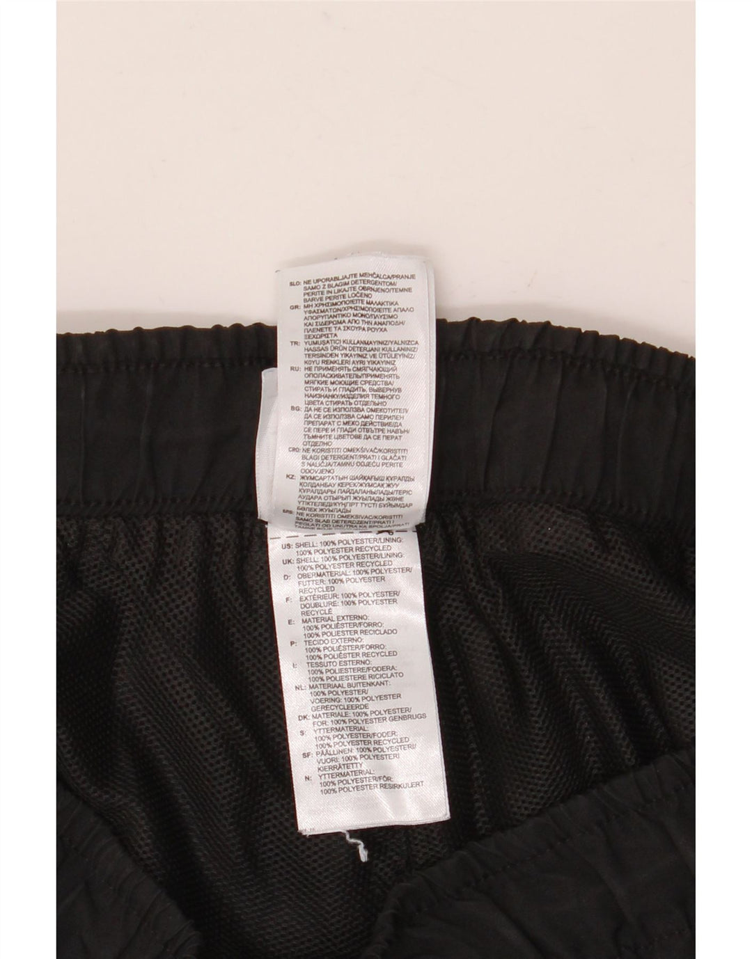 Pantaloncini sportivi Adidas Climalite da uomo grandi in poliestere nero