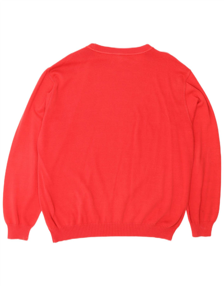 Maglione maglione girocollo da uomo Paul & Shark grande cotone rosso