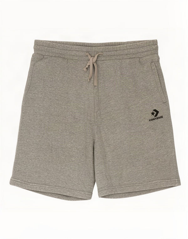 Converse Mens Sport Shorts Medium Grey Flecked Cotton