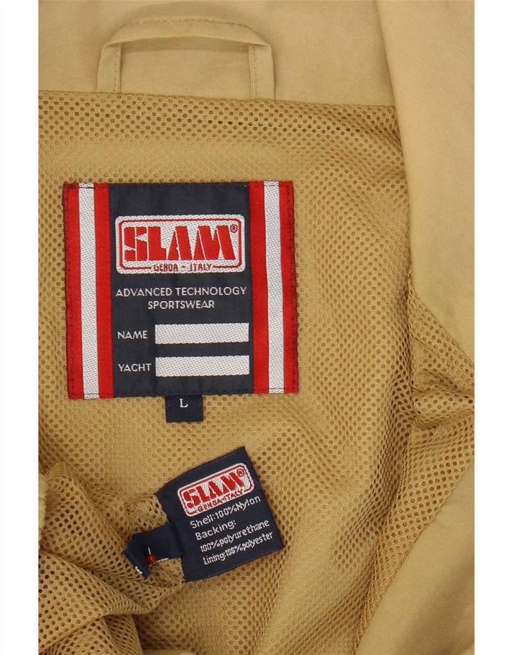 Giacca antipioggia da uomo Slam UK 40 Large Beige Poliuretano
