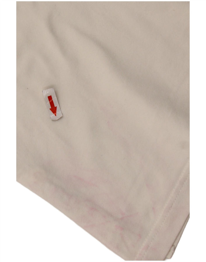 Polo corta Nike da donna UK 10/12 media bianca