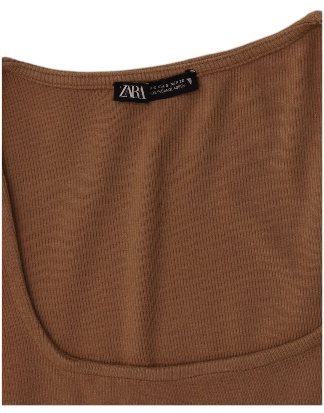 Vestito aderente da donna Zara UK 8 piccolo marrone