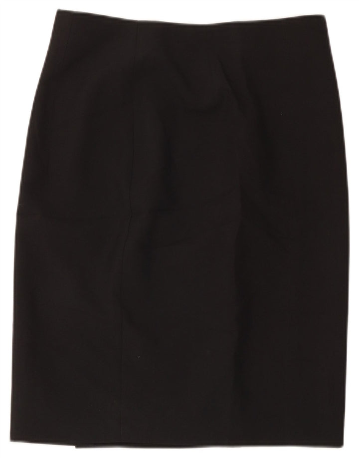 Gonna a tubino da donna Marks & Spencer UK 12 media W32 poliestere nero