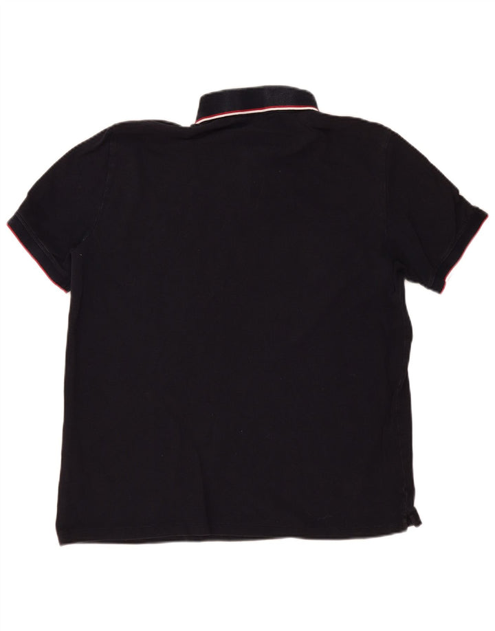 Polo da uomo Armani Exchange XL in cotone a righe nere