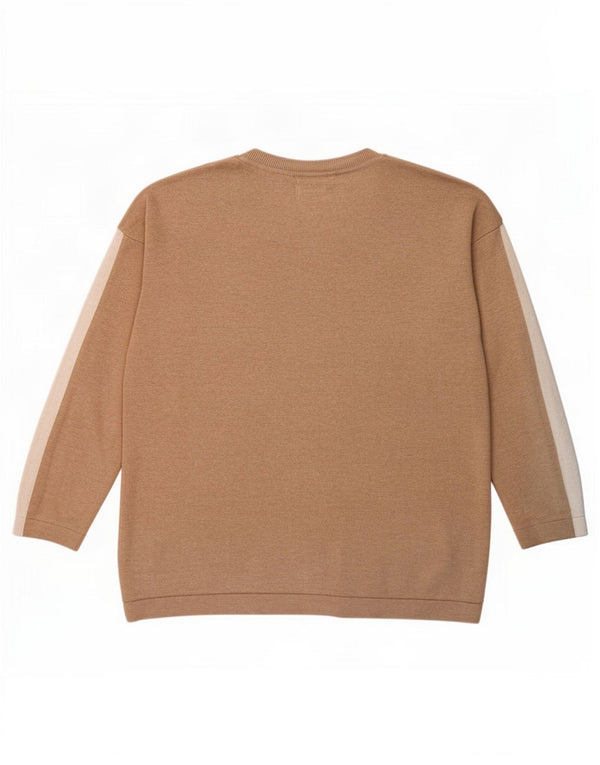 Polo Assn. degli Stati Uniti Maglione da donna con scollo a V UK 14 Beige medio floreale