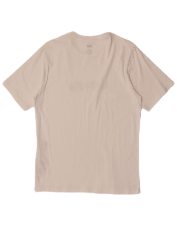 T-shirt grafica rilassata da uomo Levi's Top XS in cotone bianco