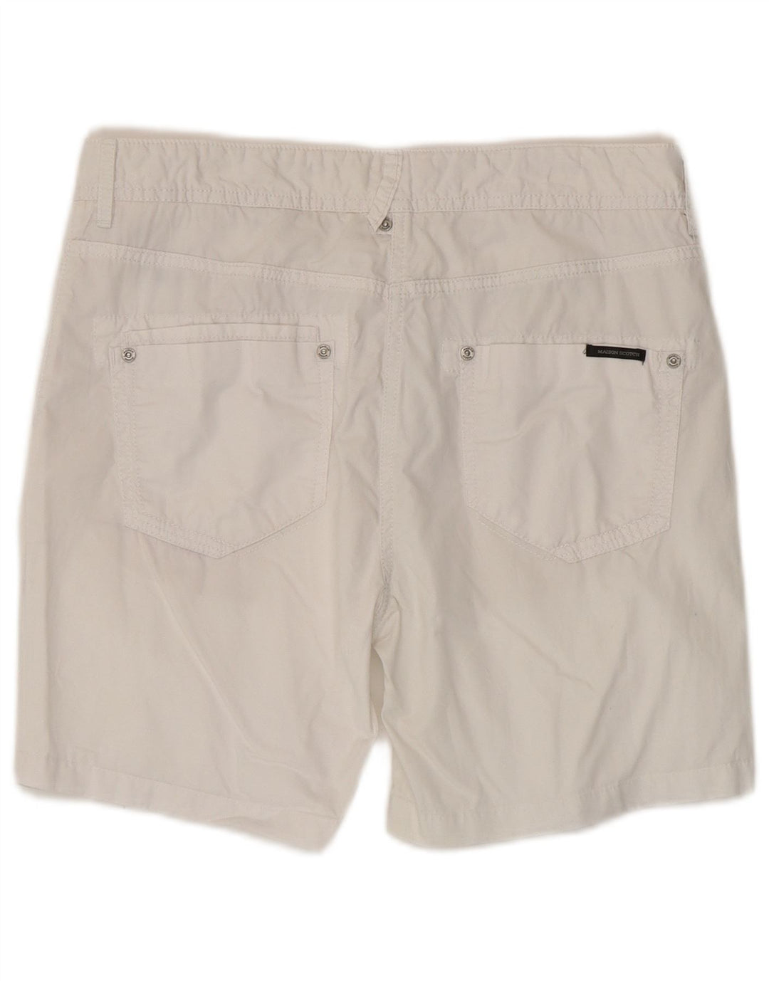 Pantaloncini casual da donna Maison Scotch W27 piccoli in cotone bianco