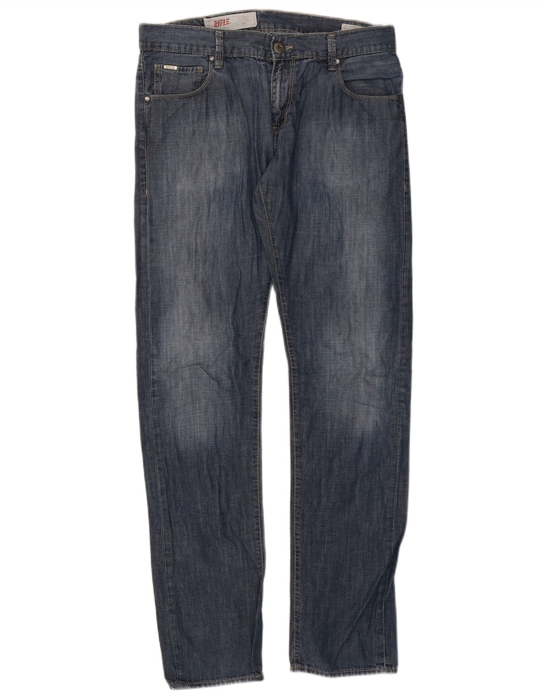 Jeans dritti da uomo Rifle IT 48 medio W34 L34 cotone blu