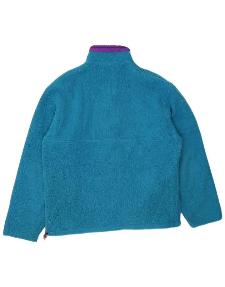 Maglione in pile reversibile con grafica da uomo Great Escapes, poliestere blu medio