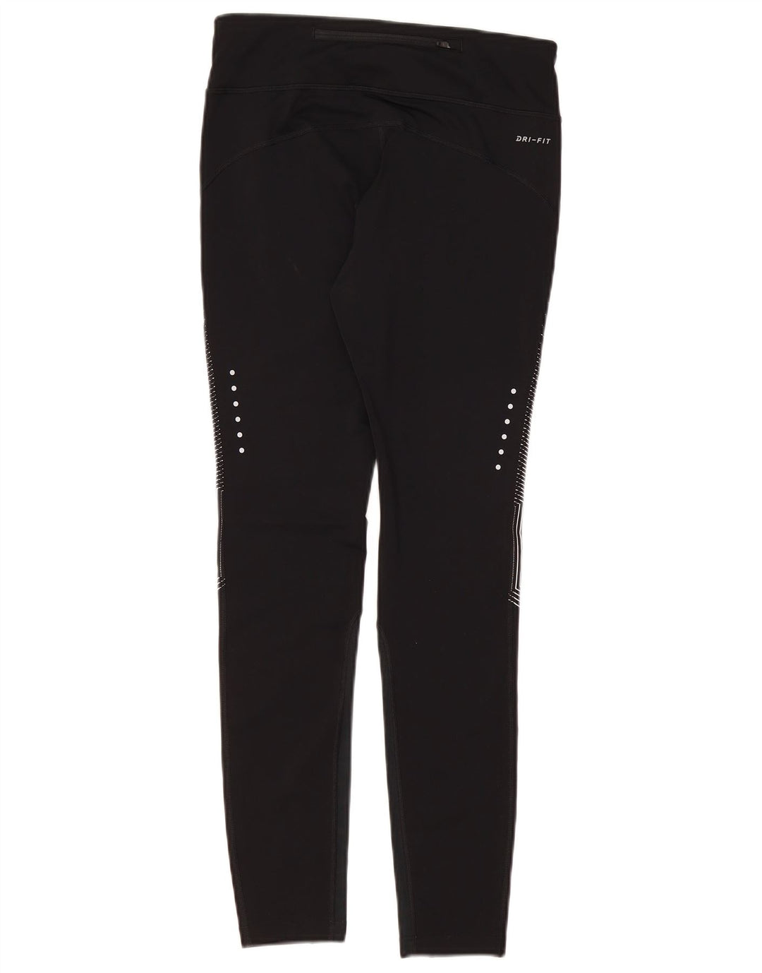 Leggings Dri Fit da donna NIKE UK 10 piccolo poliestere gessato nero
