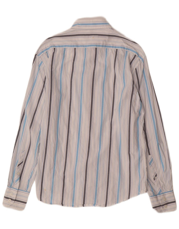 Camicia da uomo BEN SHERMAN in cotone a righe bianche medie