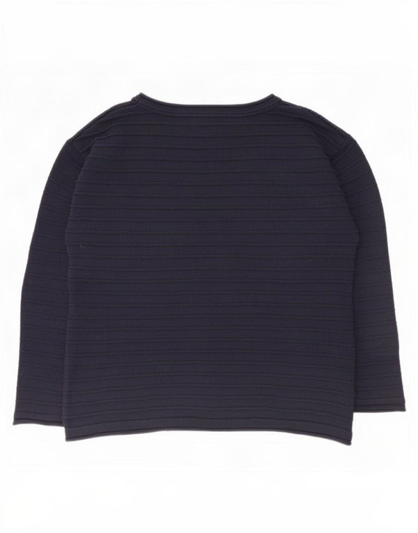 Crew Clothing Maglione da donna con scollo a barca UK 12 Cotone medio blu navy