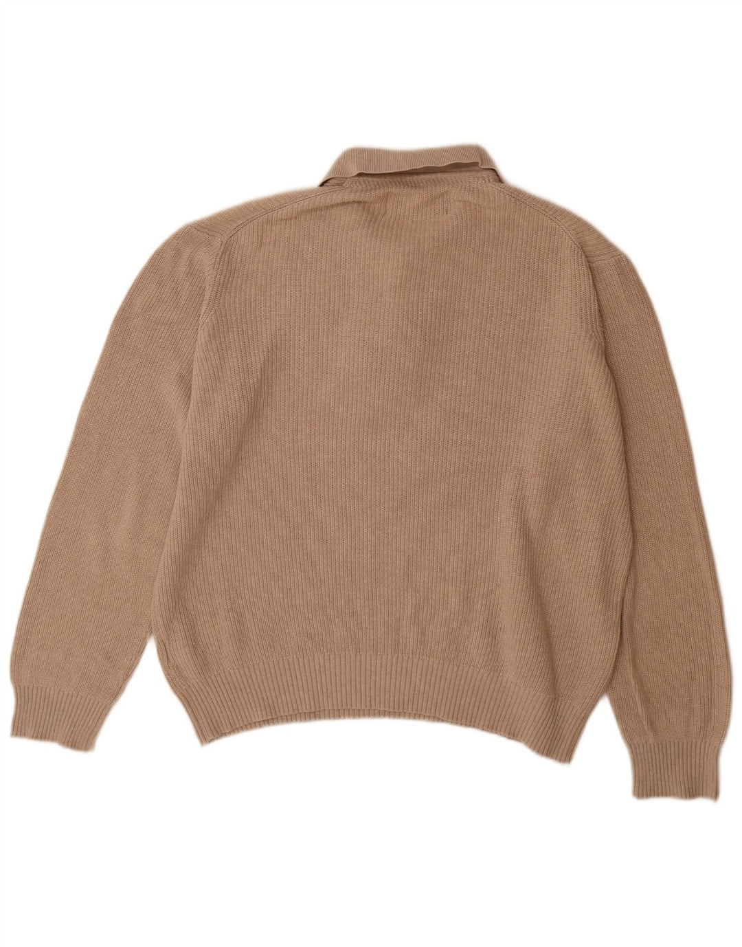Marks & Spencer maglione da uomo con collo a polo blu Harbour grande beige