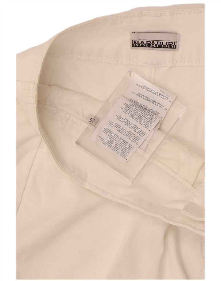 NAPAPIJRI Womens Casual Shorts W26 Small White Cotton