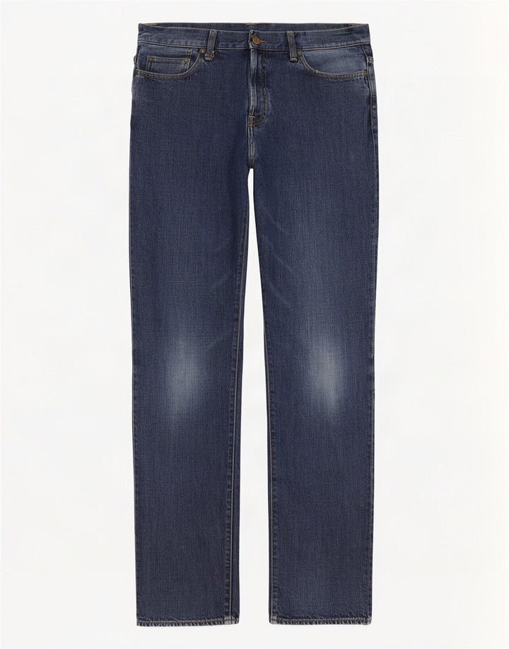 Jeans dritti da uomo Carhartt W32 L34 cotone blu navy