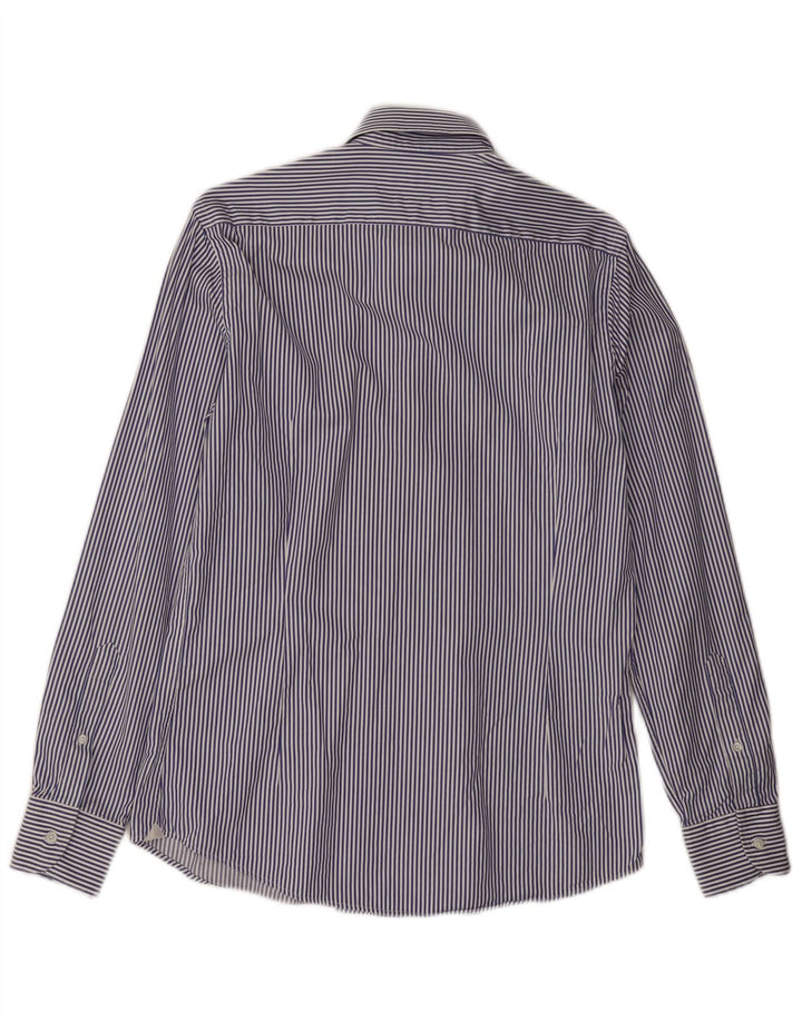 Camicia da uomo Massimo Dutti taglia 15 1/2 39 gessato blu medio