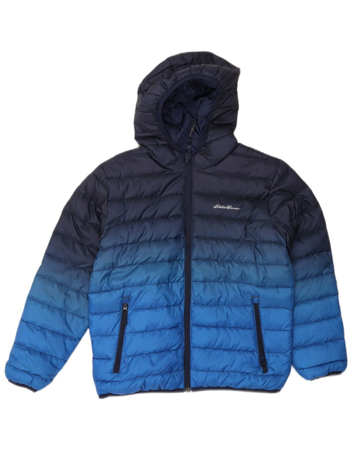 Giacca imbottita con cappuccio da ragazzo Eddie Bauer 10-11 anni media blu navy