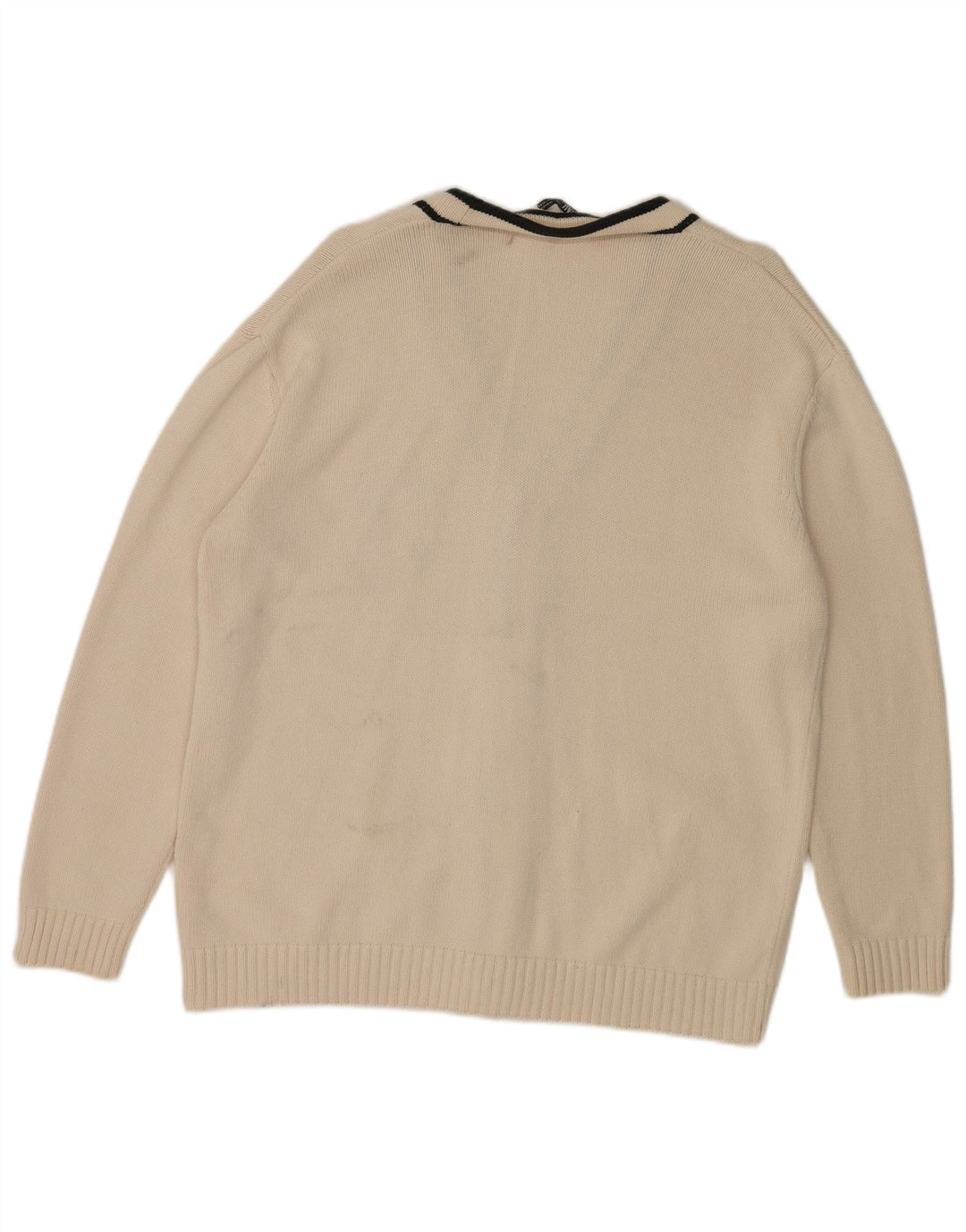 Maglione cardigan grafico da uomo Zara XL bianco