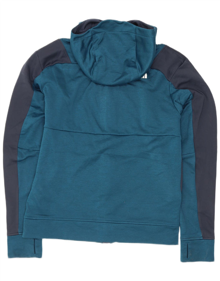 Maglione con cappuccio e zip da uomo The North Face piccolo in poliestere color block blu