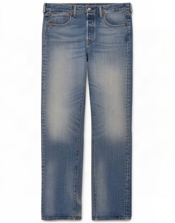 Jeans dritti Levi's 501 da donna W33 L38 cotone blu