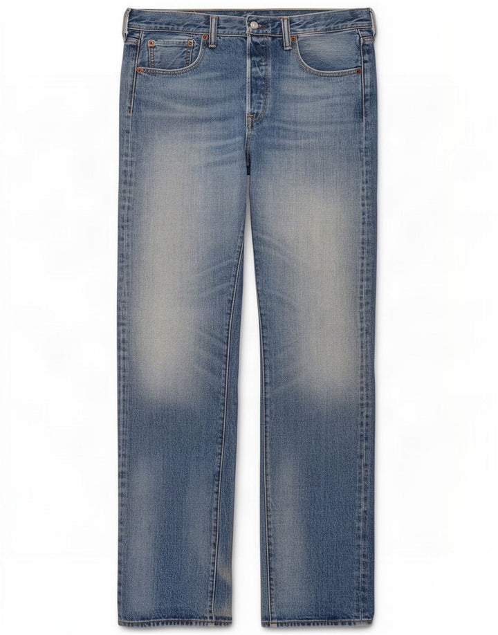 Jeans dritti Levi's 501 da donna W33 L38 cotone blu