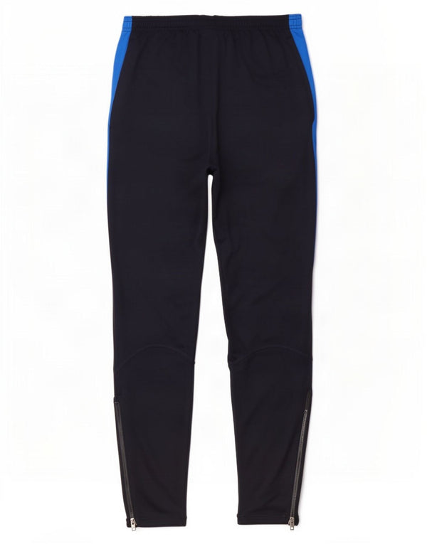 Pantaloni da tuta Nike Dri Fit da uomo, piccoli, in poliestere color block blu navy