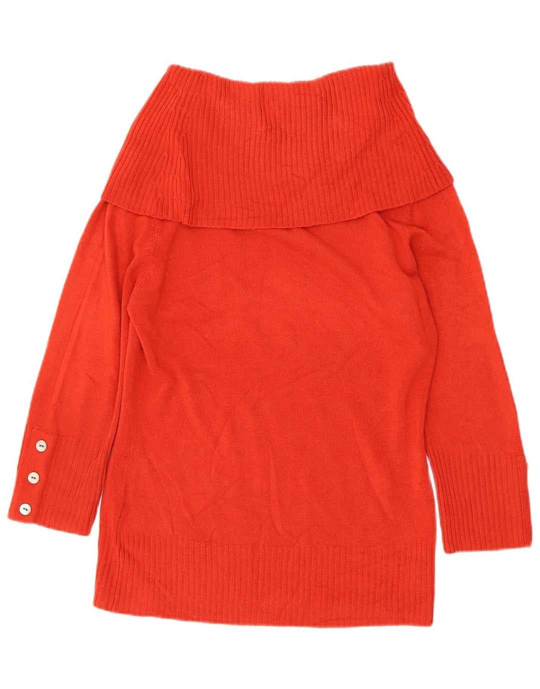 Maglione maglione a collo alto da donna Per Una UK 14 Acrilico arancione medio
