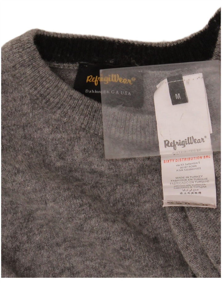 REFRIGIWEAR Maglione maglione girocollo da uomo grigio medio