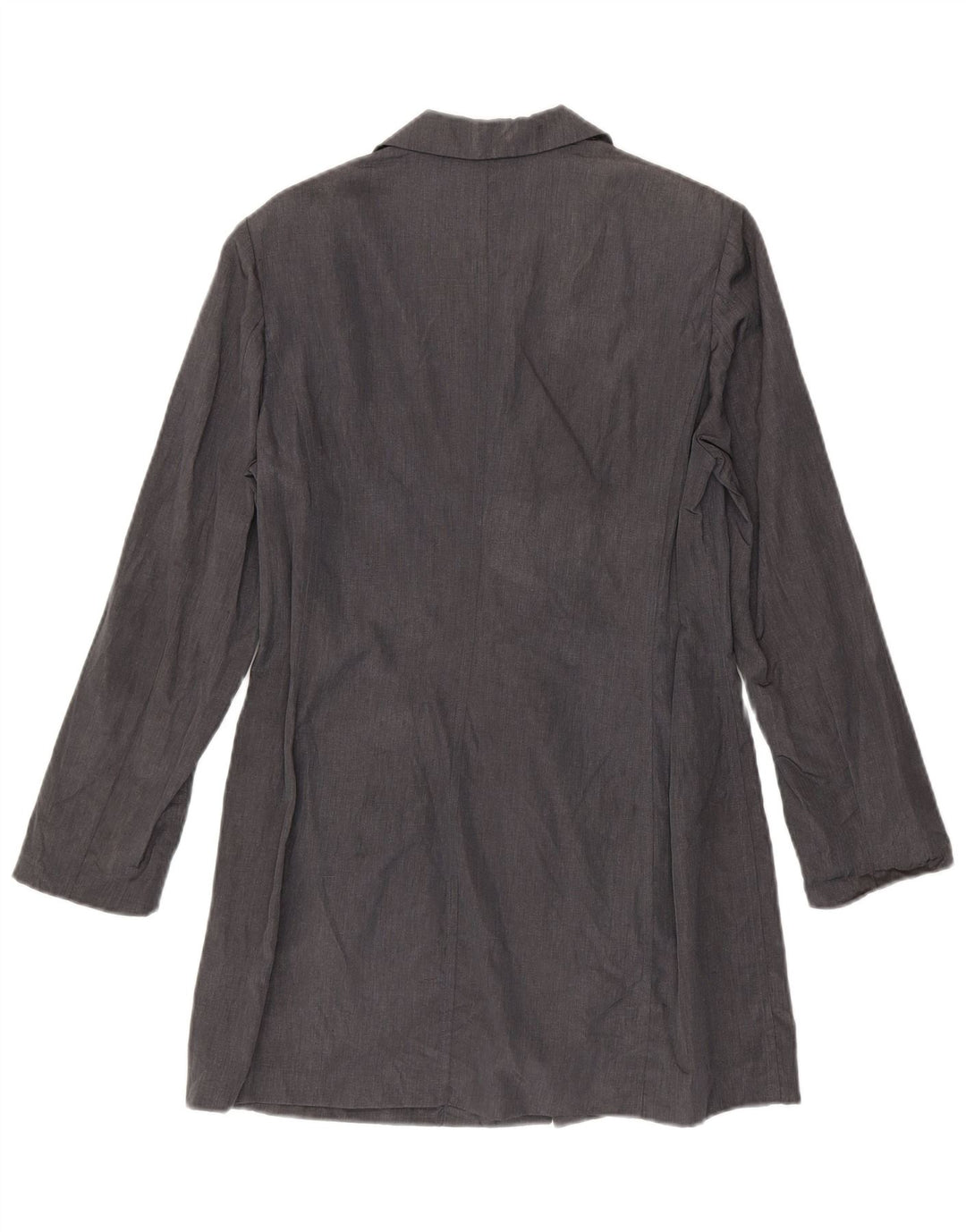 Max & Co. Giacca blazer a 3 bottoni lunga da donna UK 12 Lino grigio medio