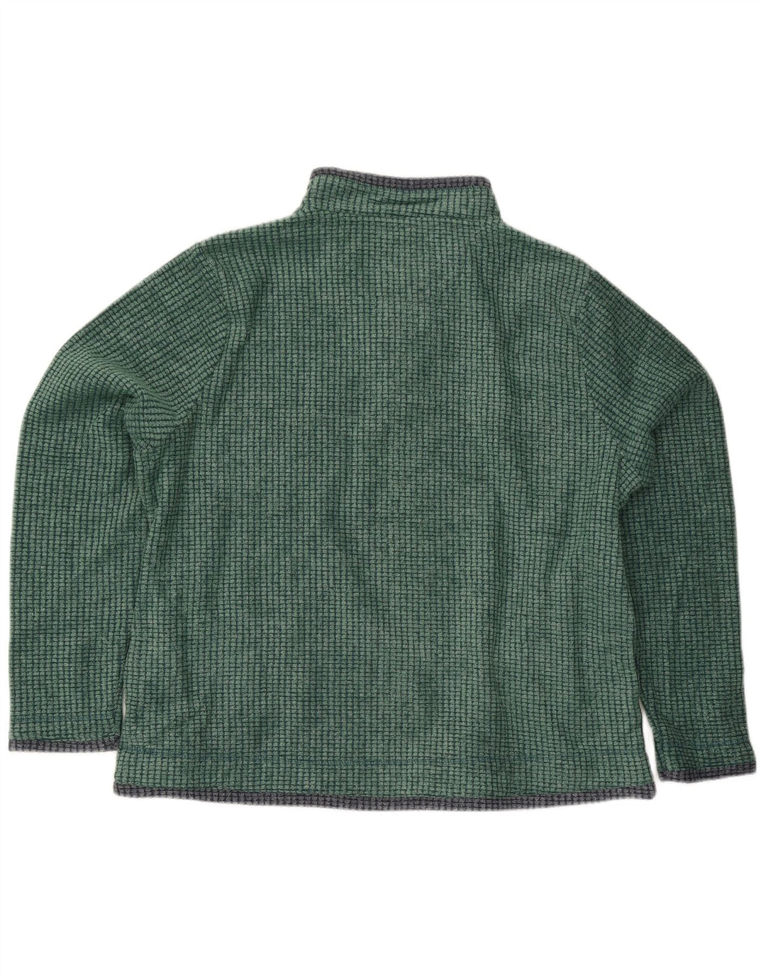 Maglione in pile da uomo con collo con zip Weird Fish XL verde poliestere