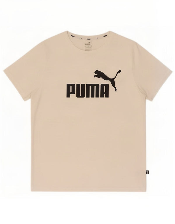 T-shirt grafica da uomo Puma Top XL in cotone bianco