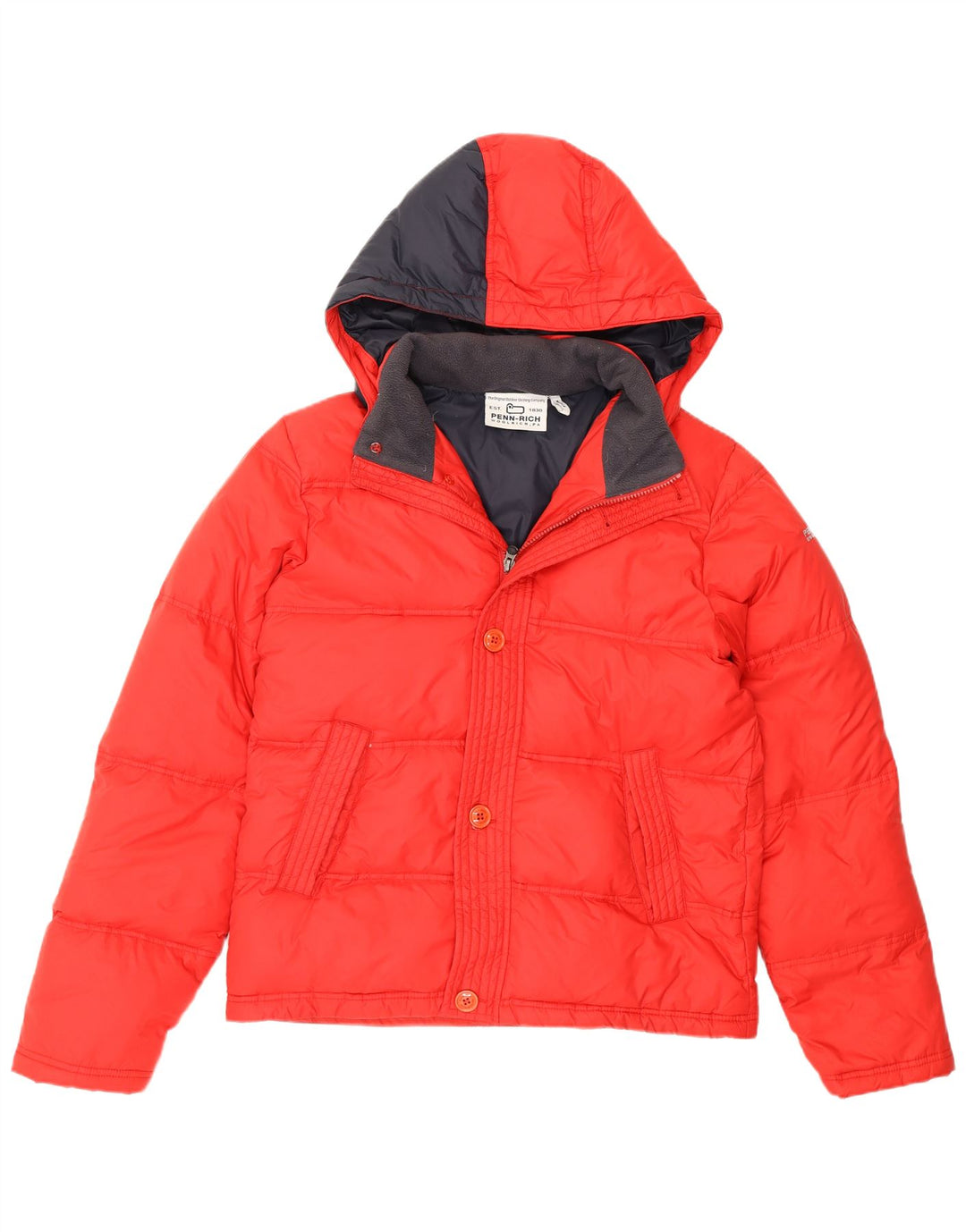 Giacca imbottita con cappuccio Penn-Rich da uomo Woolrich UK 38 nylon rosso medio