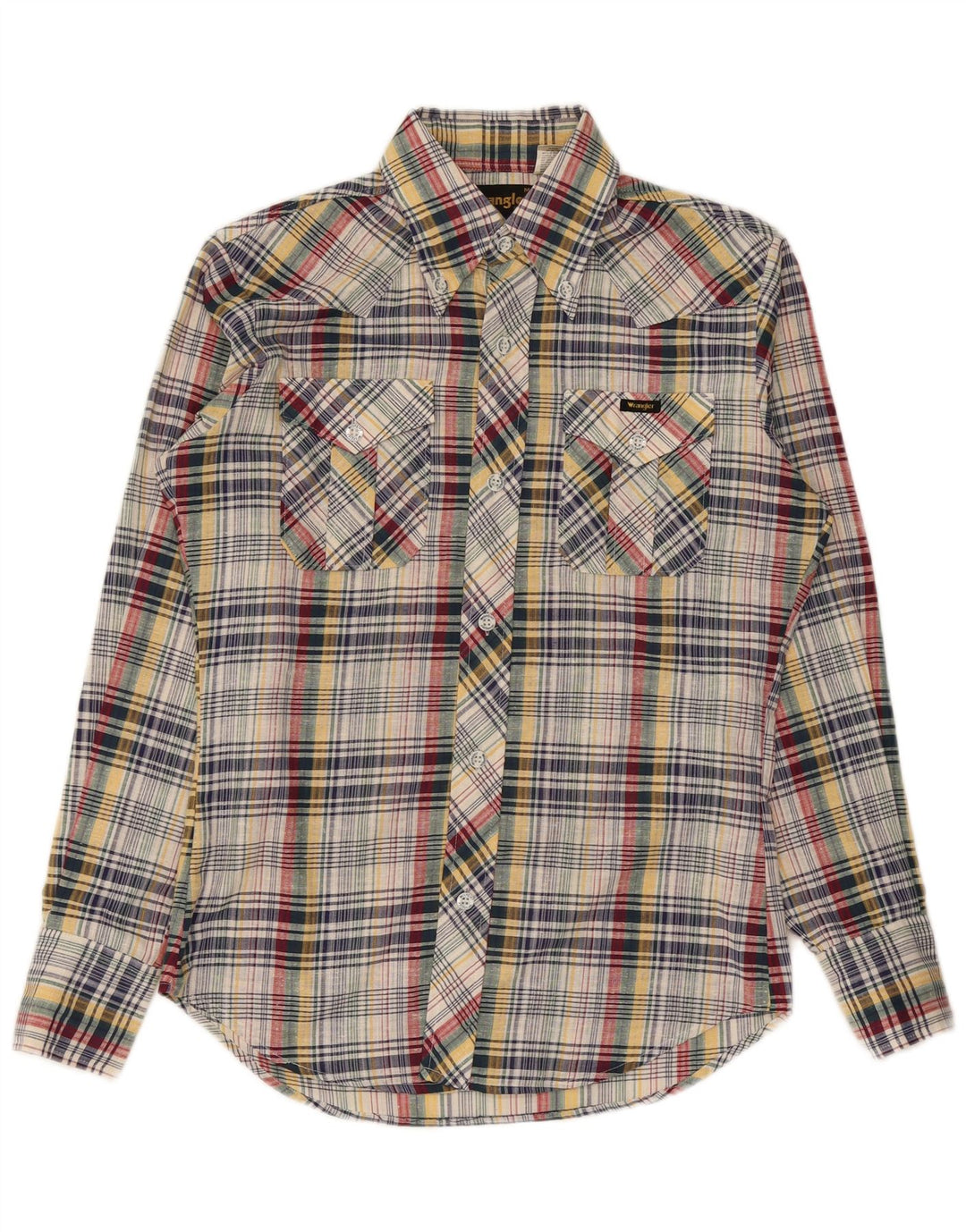 Camicia da uomo in flanella Wrangler in cotone a quadri multicolore medio