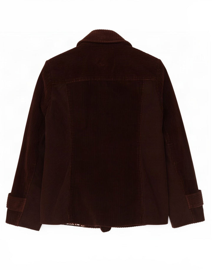Cappotto da marinaio in velluto a coste Marks & Spencer da donna Per Una UK 12 Cotone marrone medio