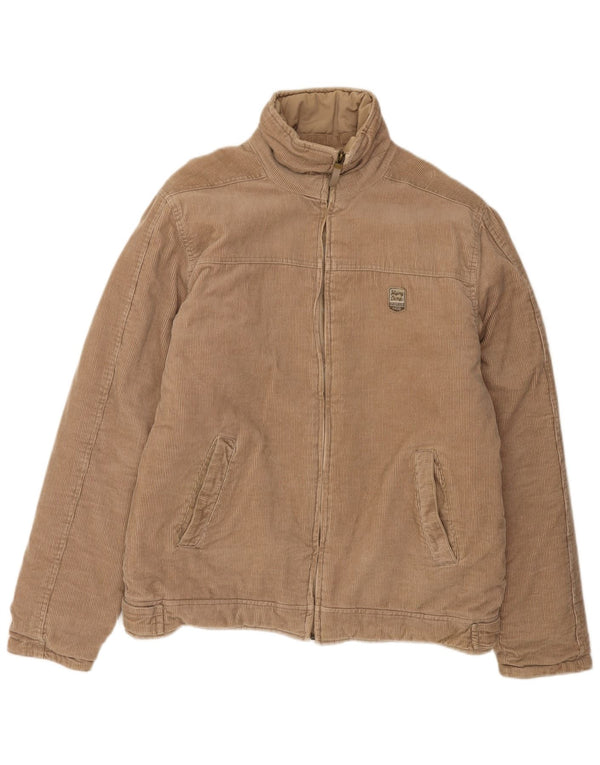 Giacca vintage da uomo in velluto a coste UK 38 Cotone beige medio