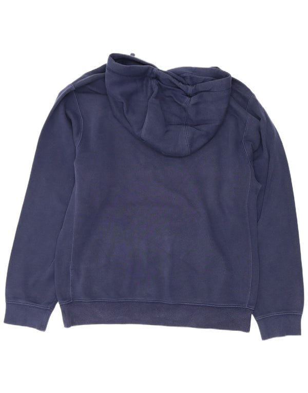Felpa con cappuccio da uomo Nike Small in cotone blu navy