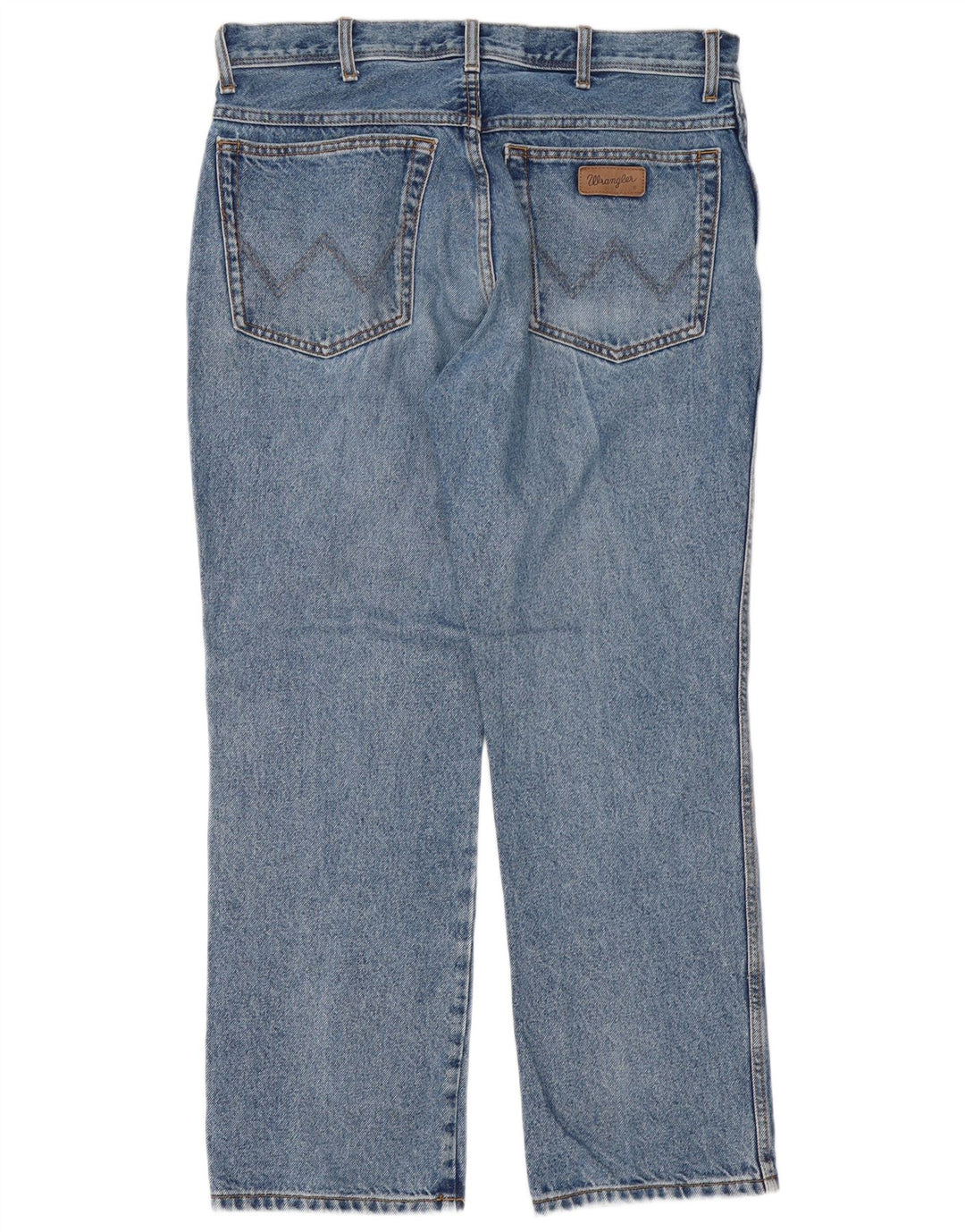 Jeans dritti da uomo Wrangler vestibilità regolare W36 L30 cotone blu