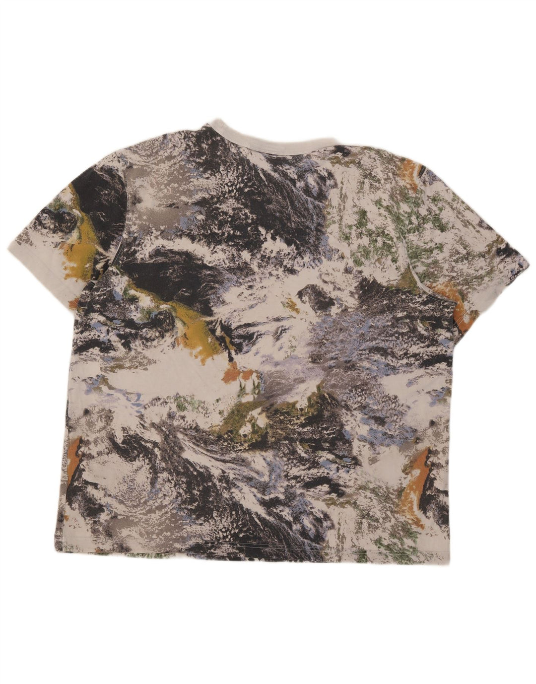 T-shirt Adidas da uomo con motivo astratto Top XL in cotone grigio