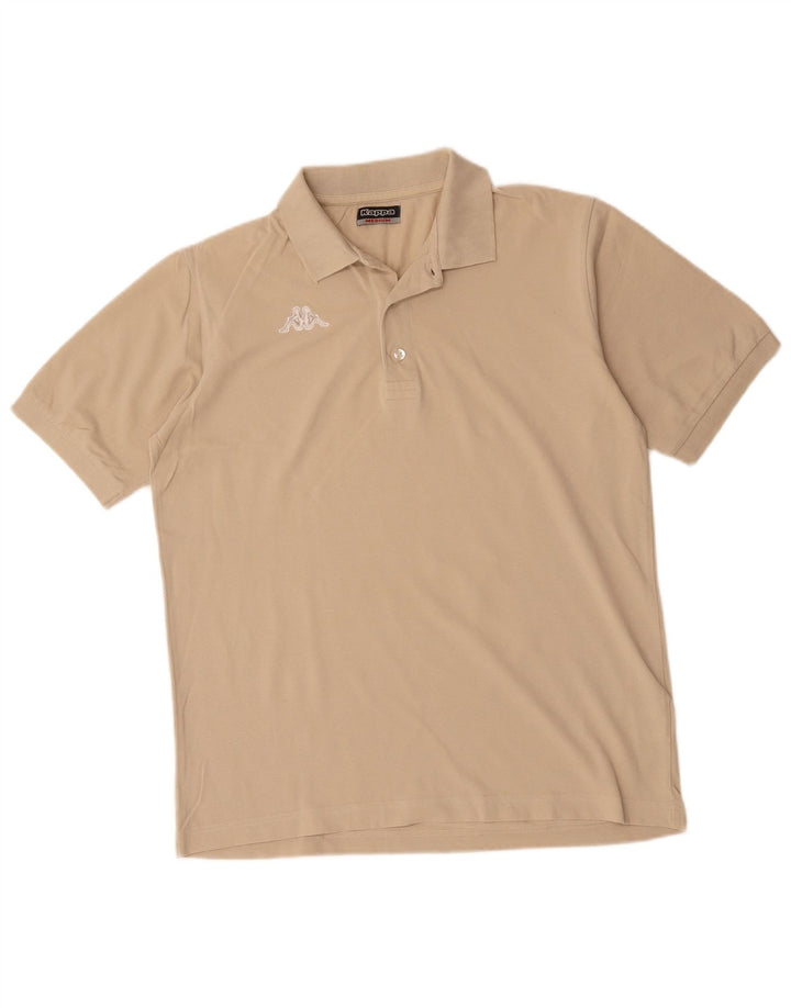 Polo Uomo KAPPA in cotone Beige Medio