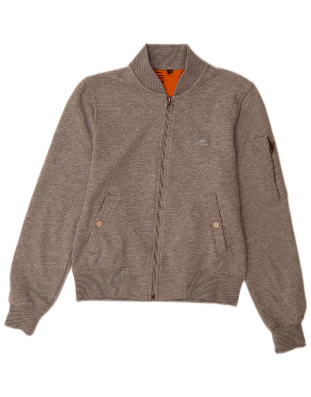 Giacca da tuta da uomo Alpha Industries XS in cotone chiazzato grigio