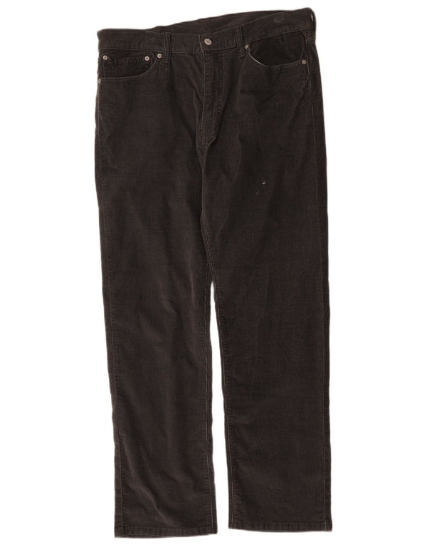 Levi's Uomo 751 Pantaloni dritti in velluto a coste W36 L32 Cotone Nero