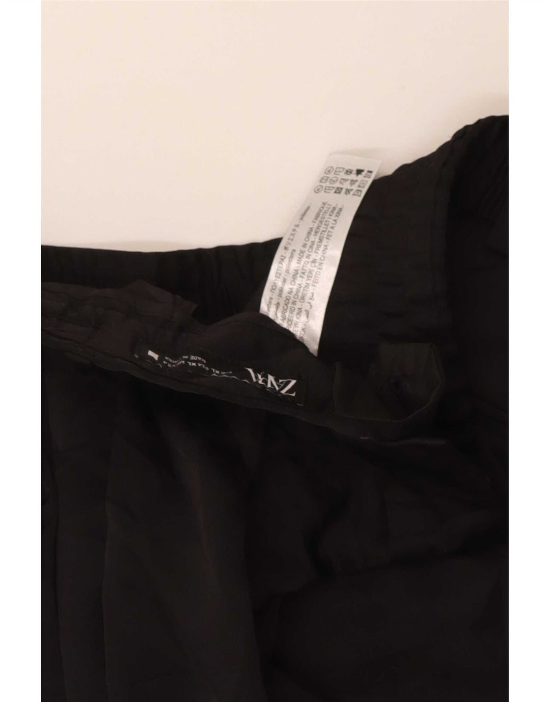 Pantaloni casual da donna Zara XL W34 L31 poliestere nero